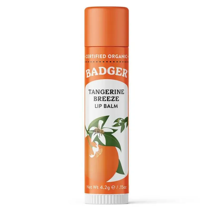 Badger Classic Lip Balm Stick Tangerine Breeze