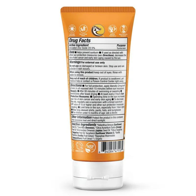 Badger Kid's Mineral Sunscreen Cream SPF 40 2.9 oz Tube-1