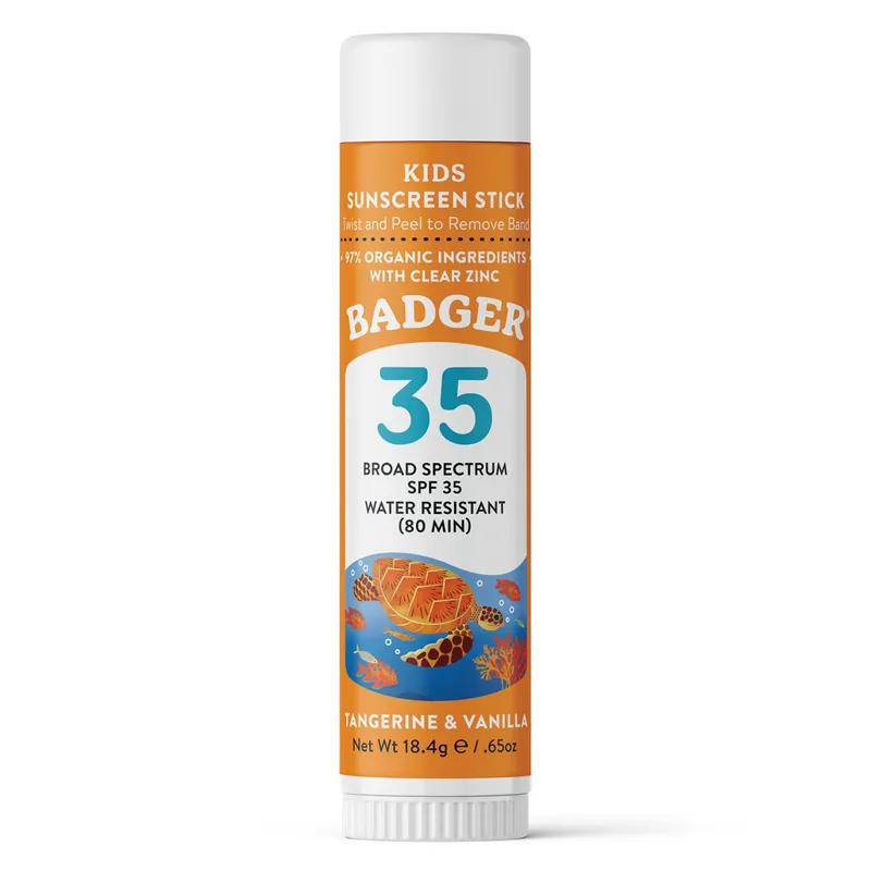Badger Kid's Mineral Sunscreen SPF 35 Face Stick