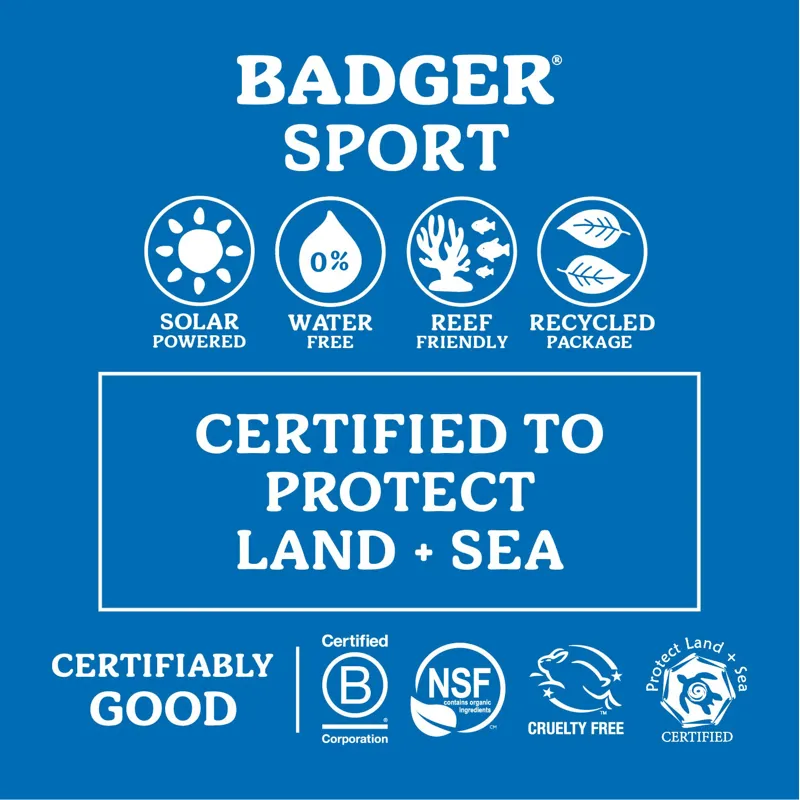 Badger Sport Mineral Sunscreen Cream SPF 40 2.9 oz Tube-2