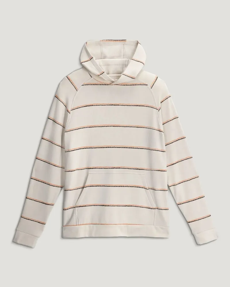 Free Fly Bamboo Lightweight Fleece Hoodie in Dash Double Stripe Birch-3