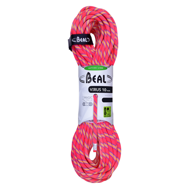 Beal Virus 10mm x 60m Climbing Rope in Pink
