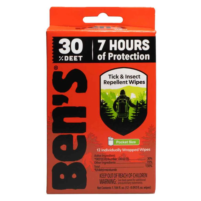 Ben's 30 Tick and Insect Repellent Wipes