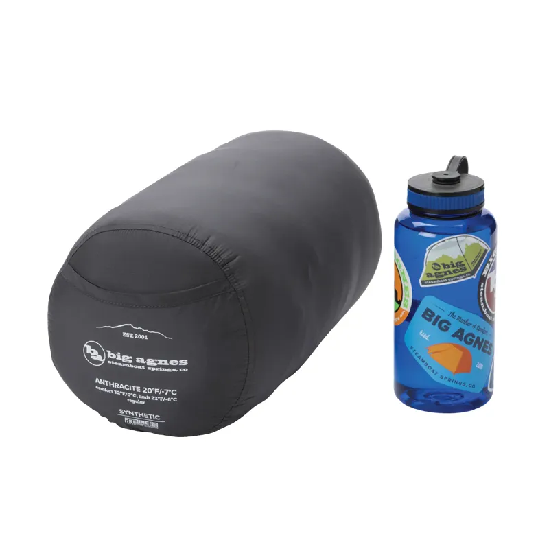 Big Agnes Anthracite 20 Sleeping Bag Regular Olive Night/Chinois Green-4