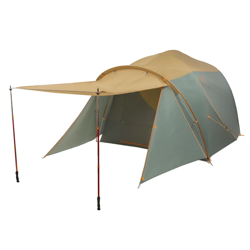 Big Agnes Bunk House 4 Tent in Prairie Sand/Chinois Green-2