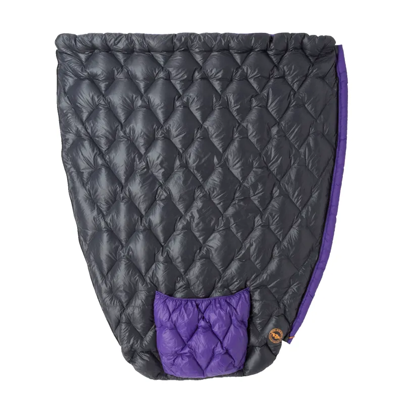 Big Agnes Fly Creek UL Quilt Sleeping Bag Long in Asphalt/Royal Purple-4
