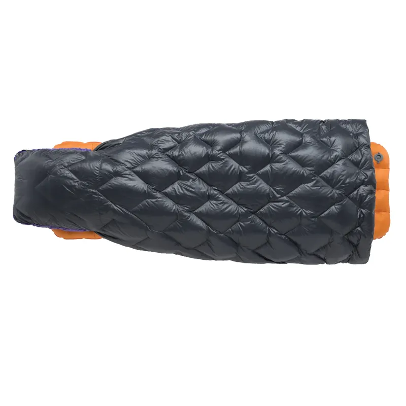 Big Agnes Fly Creek UL Quilt Sleeping Bag Long in Asphalt/Royal Purple-7