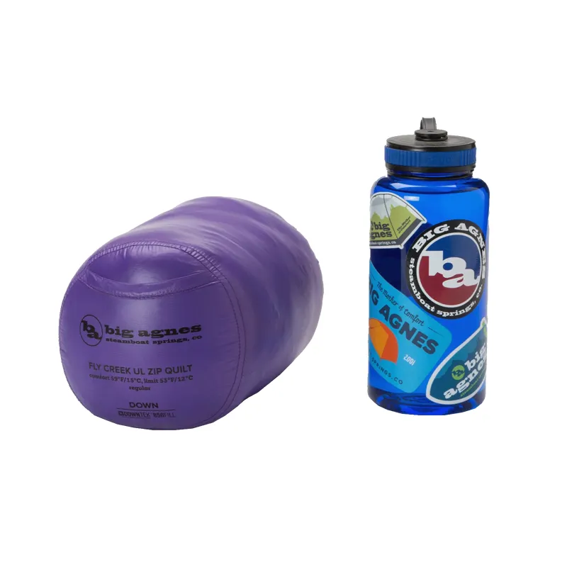 Big Agnes Fly Creek UL Quilt Sleeping Bag Long in Asphalt/Royal Purple-8