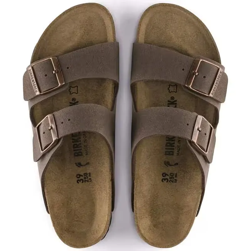 Birkenstock Arizona Birkibuc Sandal in Mocca-1