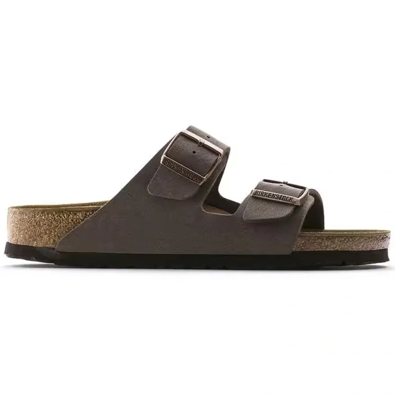 Birkenstock Arizona Birkibuc Sandal in Mocca-2