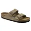 Birkenstock Arizona Soft Footbed Suede Leather in Taupe