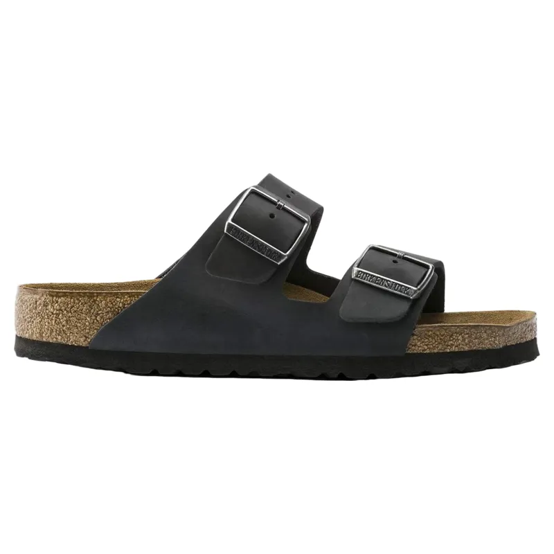 Birkenstock Women's Arizona Soft Footbed Oiled Leather in Black-2