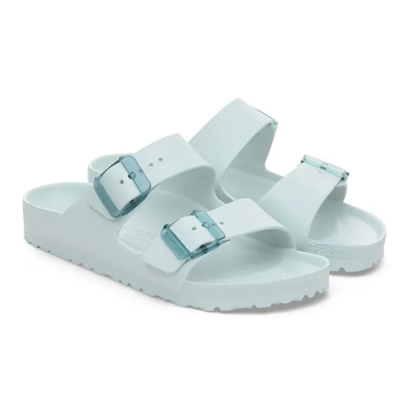 Birkenstock Women's Arizona Stealth Buckle EVA in Surf Green-2