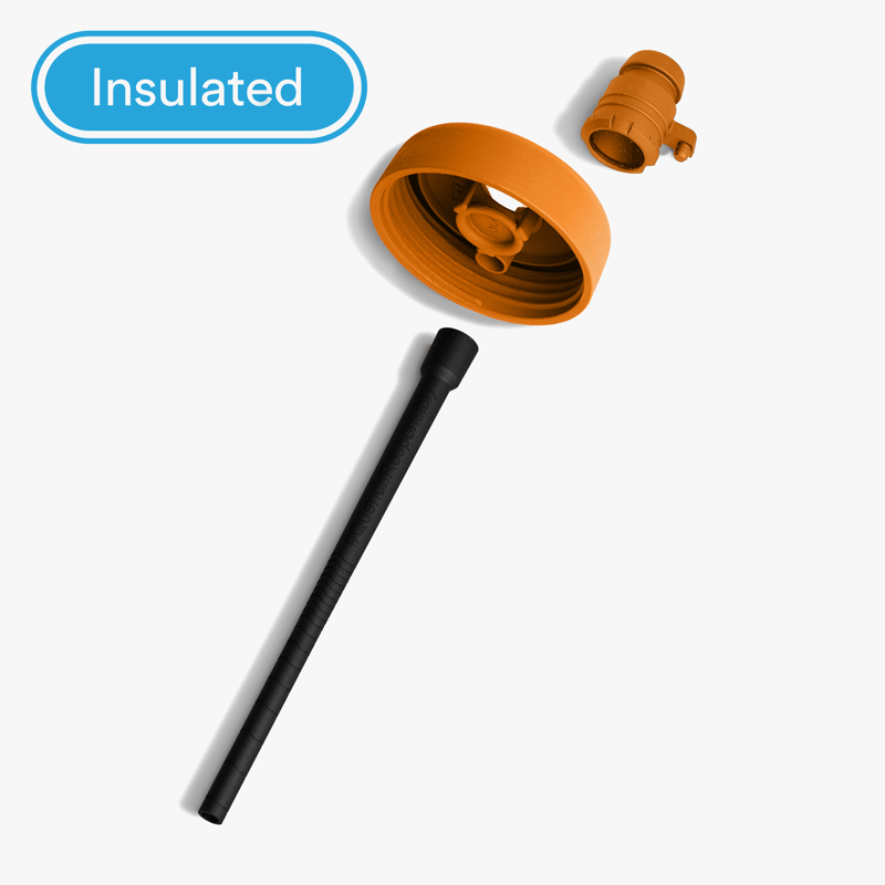 Bivo Trio 21 oz Insulated Water Bottle in Apricot-1