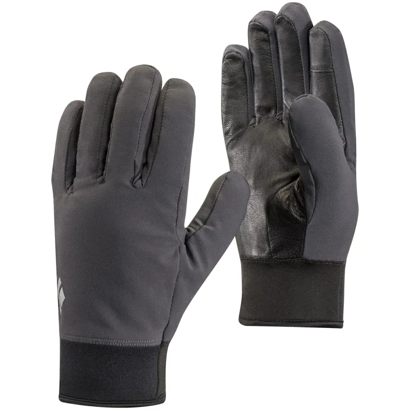 Black Diamond Midweight Softshell Glove in Smoke