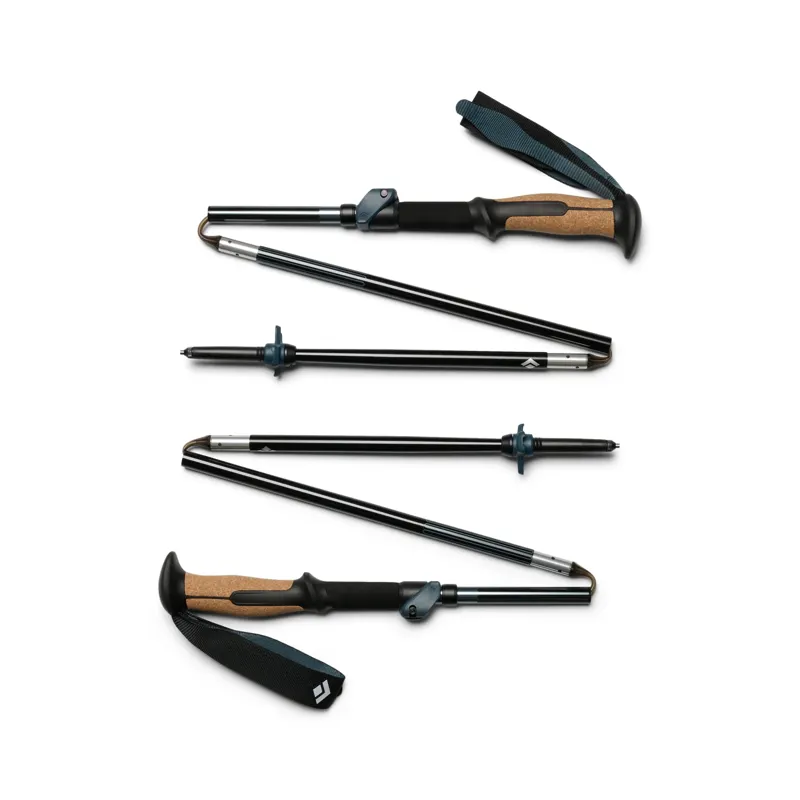 Black Diamond Trail Vista FLZ Trekking Poles in Midnight Blue-1