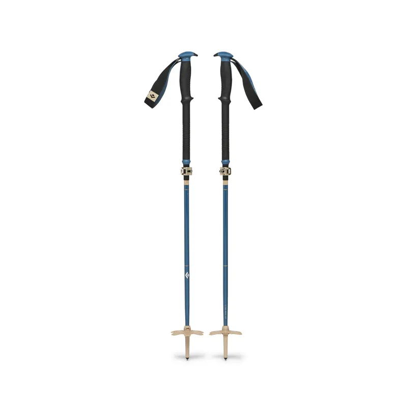 Black Diamond Traverse Compactor Ski Poles in Creek Blue