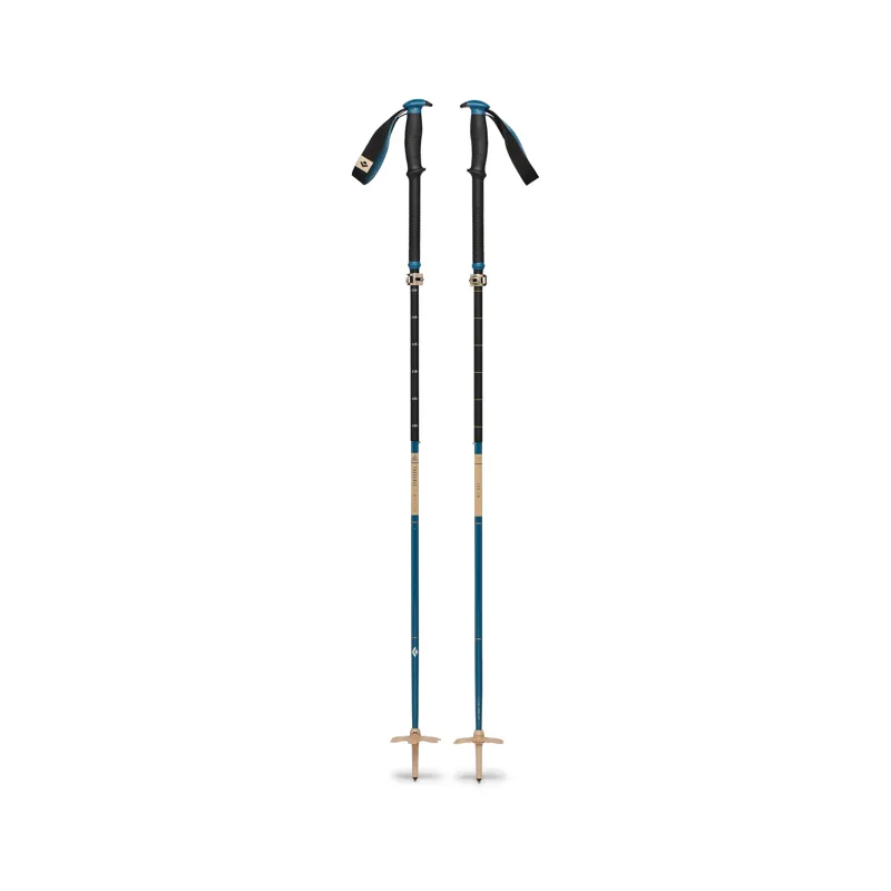 Black Diamond Traverse Compactor Ski Poles in Creek Blue-1