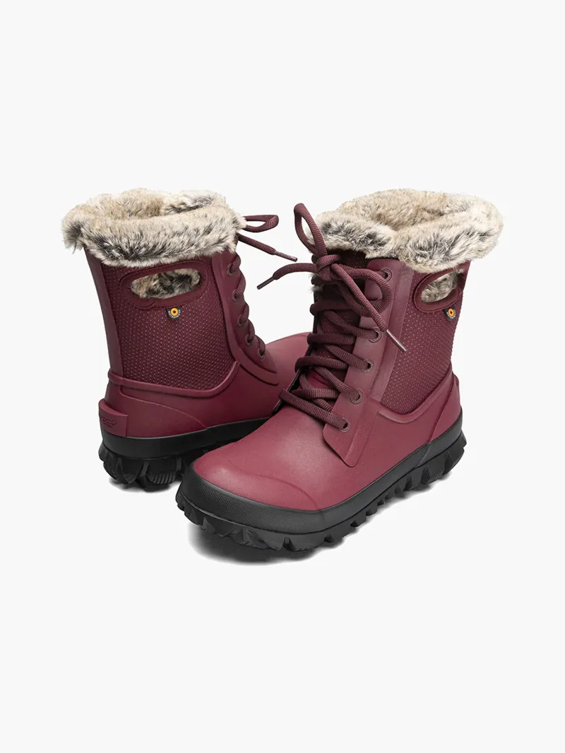 Bogs Women's Arcata Dots Winter Boots in Ox Blood-1