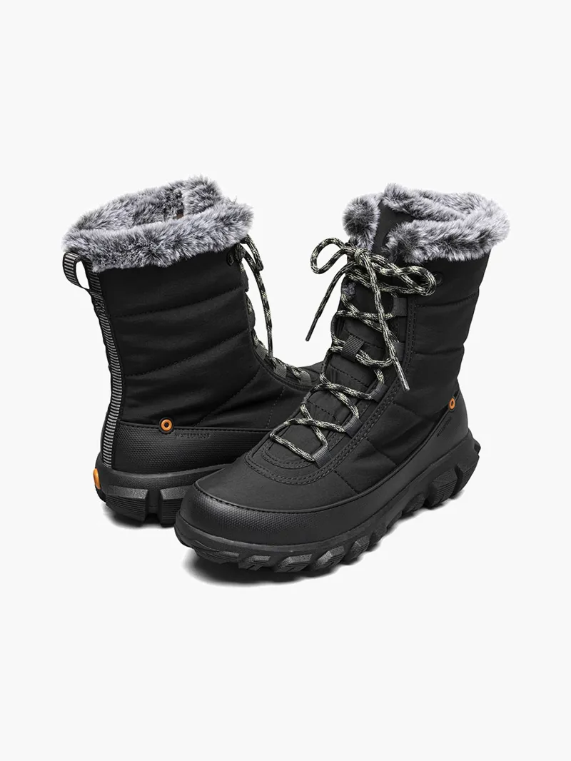 Bogs Cedar Quilt Lace Women's Boots in Black-1