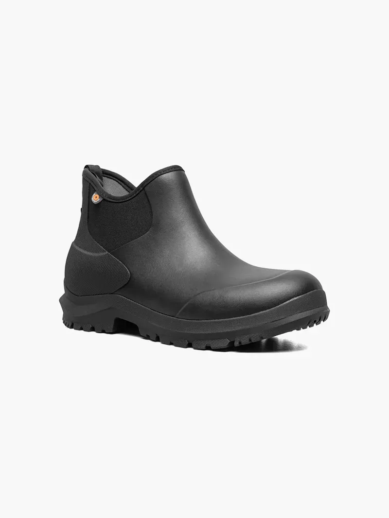 Bogs Sauvie Chelsea II Slip On Boots in Black-1