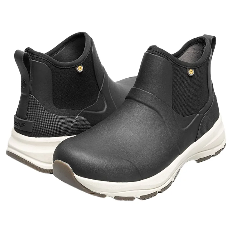 Bogs Spruce Chelsea Boot in Black Smooth-2