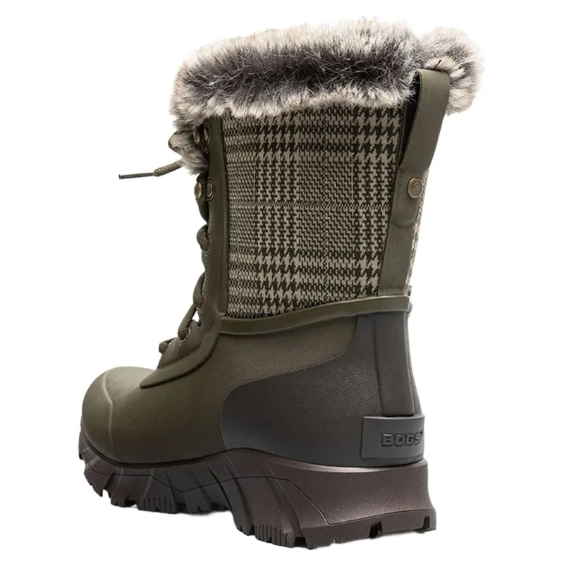Bogs Women's Arcata II Plaid Boot in Olive Mlti-2