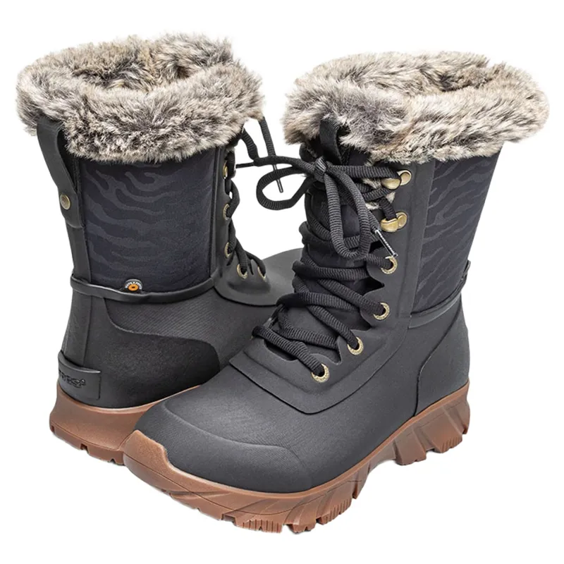 Bogs Women's Arcata II Tiger Boot in Black-1