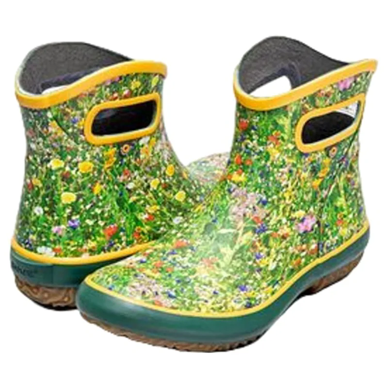 Bogs Women's Patch Ankle Garden Boot in Grass Multi-2