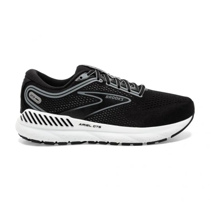 Brooks Women's Ariel GTS 23 Running Shoe in Black/Grey/White