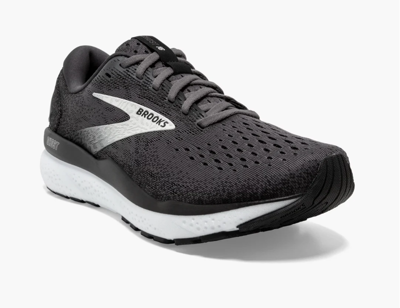 Brooks Ghost 16 in Black Grey and White