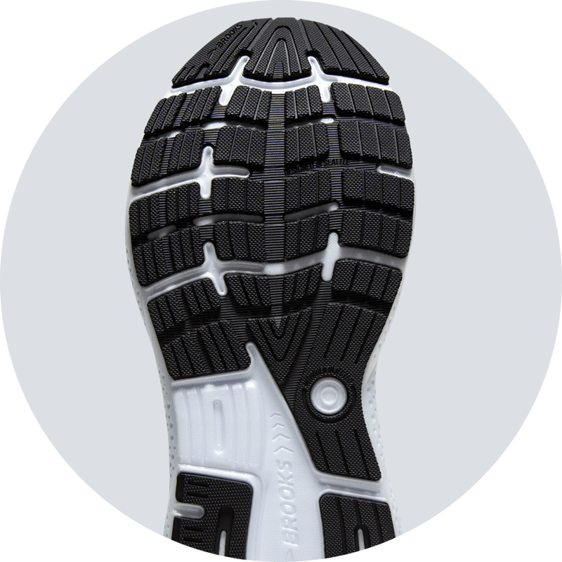 Brooks Ghost 16 in Black Grey and White-1