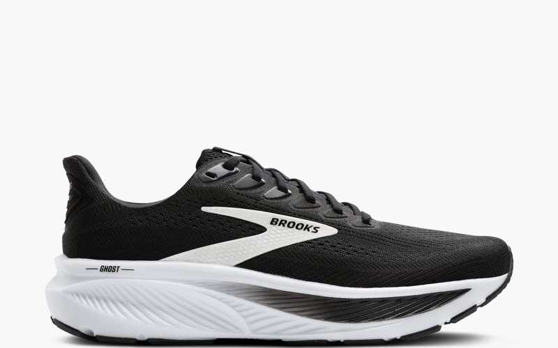 Brooks Ghost 17 in Black/Grey/White