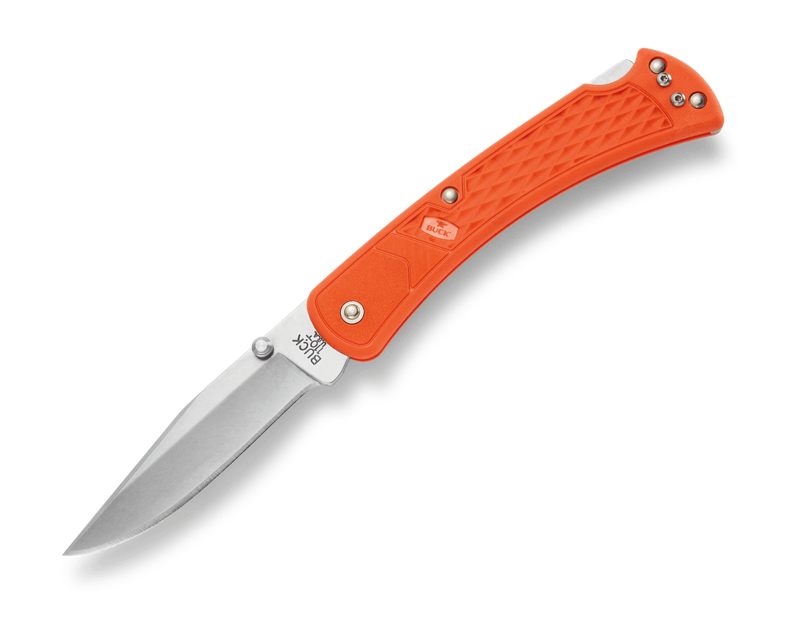 Buck Knives 110 Slim Select Knife in Blaze Orange