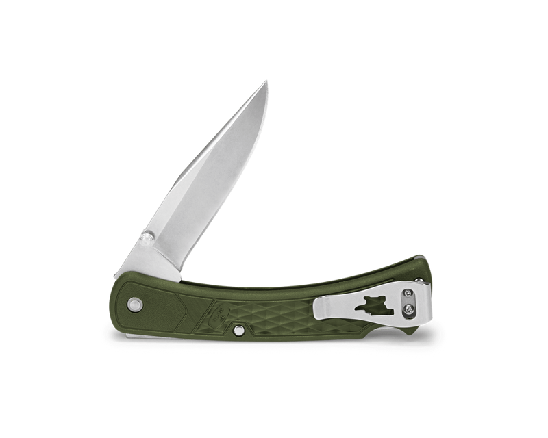 Buck Knives 110 Slim Select Knife in Green-1
