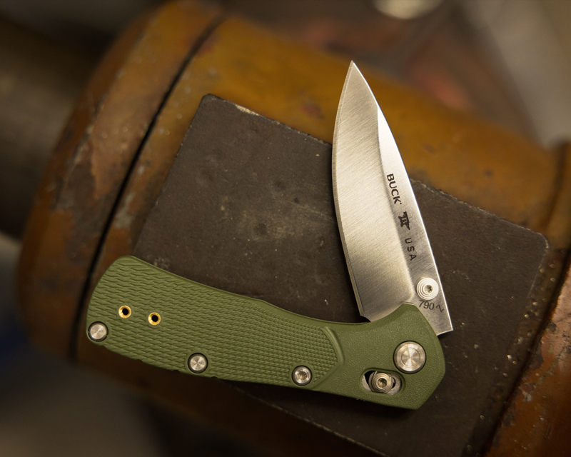 Buck Knives 790 Mini Range Pro Knife in Green-5