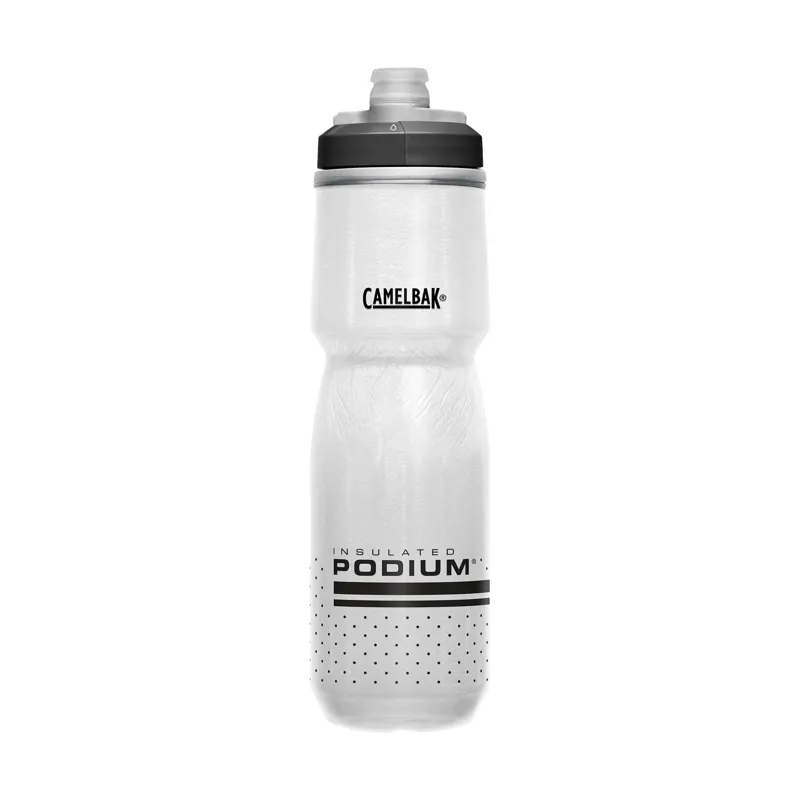 Camelbak Podium Chill 3.0 24oz Bike Bottle in White and Black