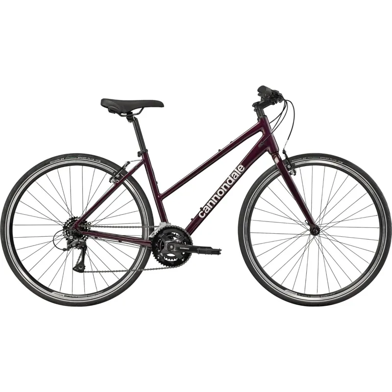 Cannondale Quick 4 StepThru Hybrid Bike in Royal Purple-1