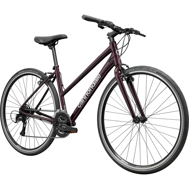 Cannondale Quick 4 StepThru Hybrid Bike in Royal Purple-2