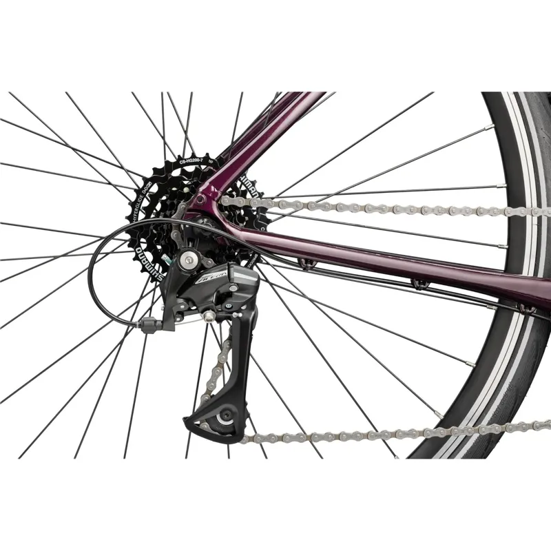 Cannondale Quick 4 StepThru Hybrid Bike in Royal Purple-5