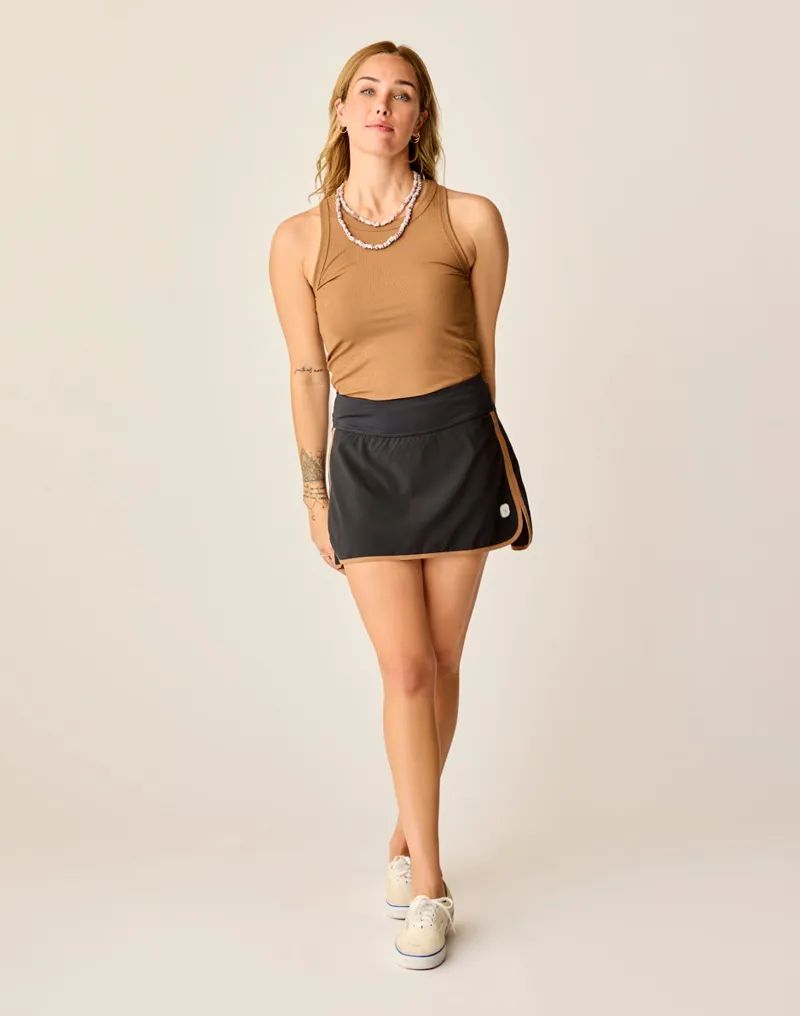 Carve Designs Anya Balsa Skort in Black