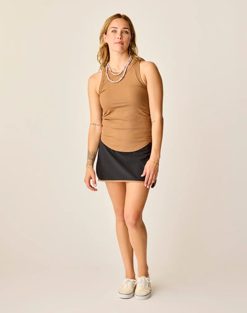 Carve Designs Anya Balsa Skort in Black-1