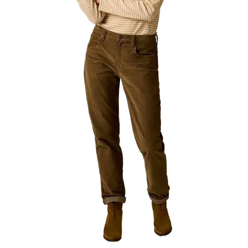 Carve Designs Carson Cord Jeans in Dark Olive
