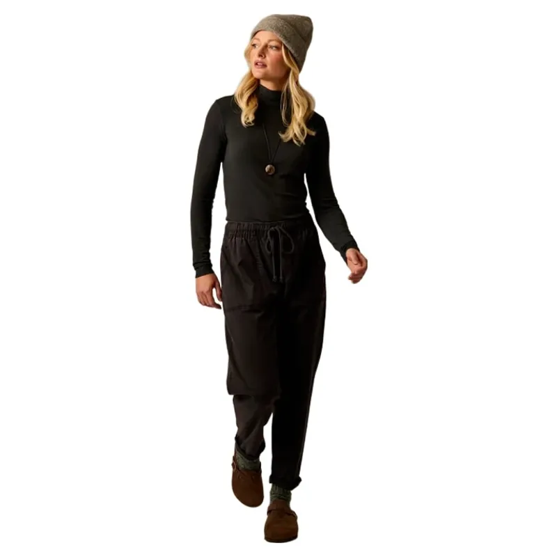 Carve Designs Lea Tissue Turtleneck in Black-2