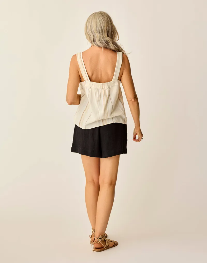 Carve Designs Liv Stitched Top in Birch Texture-2