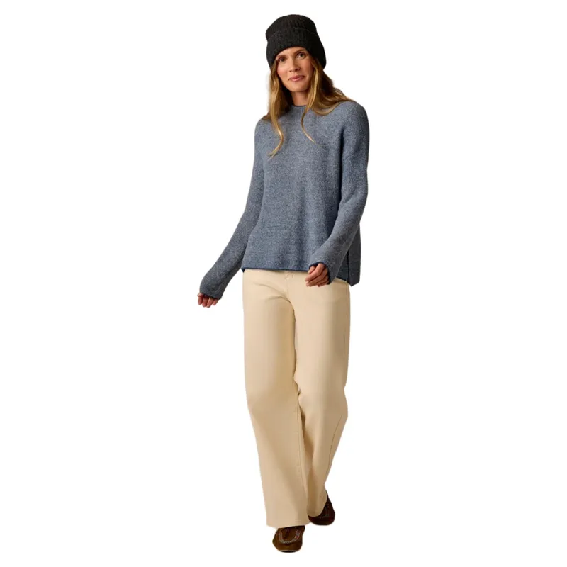 Carve Designs Olivia Plush Sweater in Deep Ocean Birdseye-2