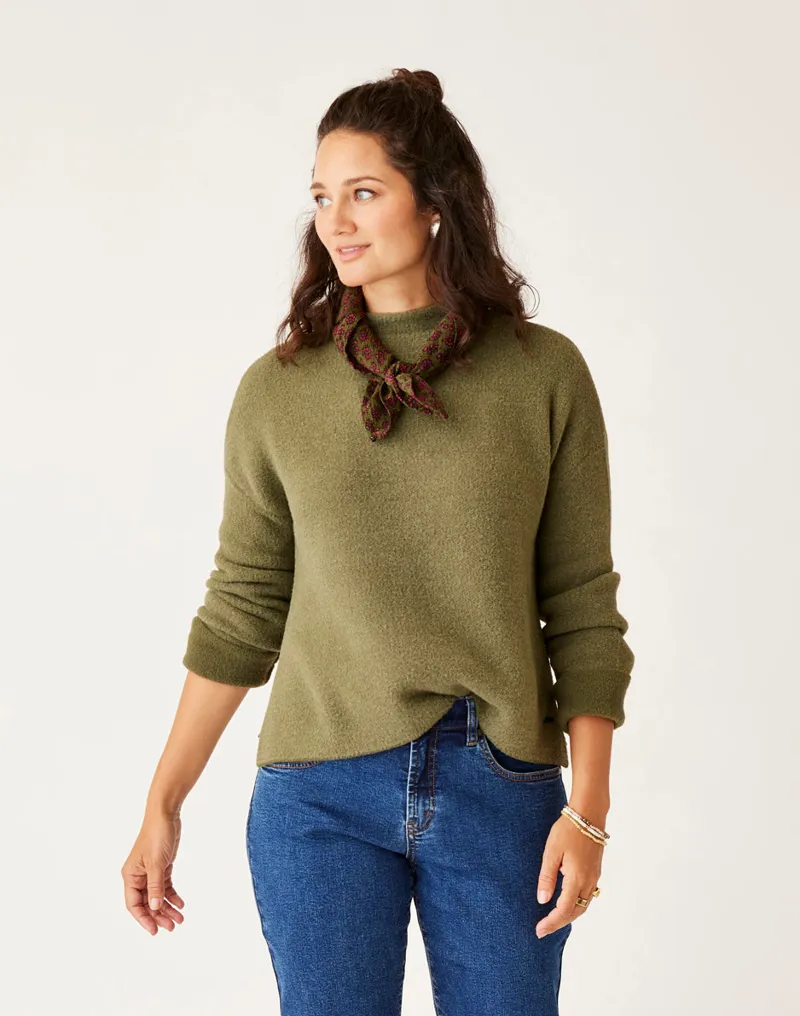 Carve Designs Olivia Plush Sweater in Fir Heather-1