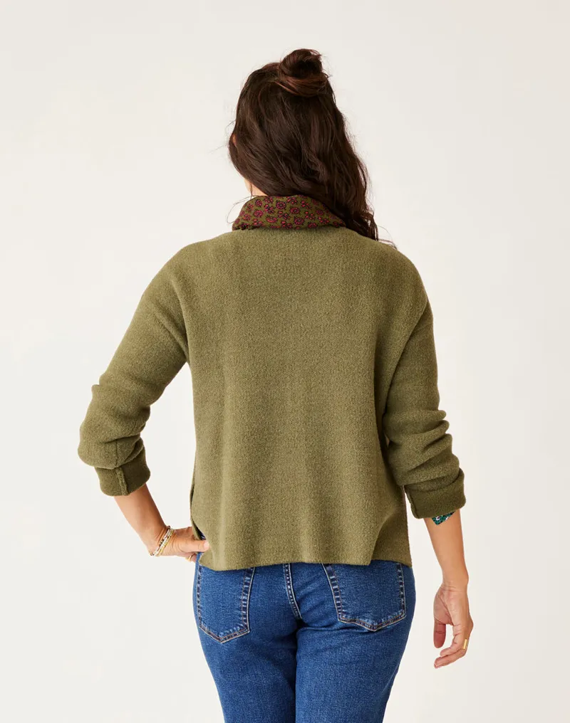 Carve Designs Olivia Plush Sweater in Fir Heather-4