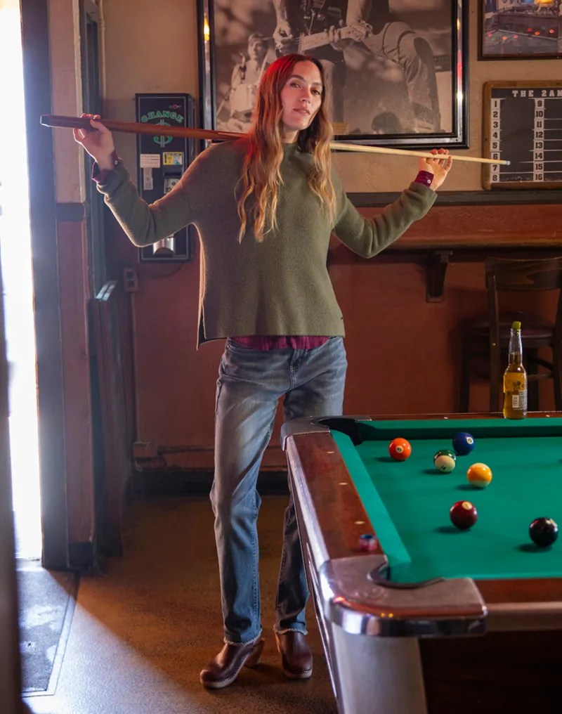 Carve Designs Olivia Plush Sweater in Fir Heather-5