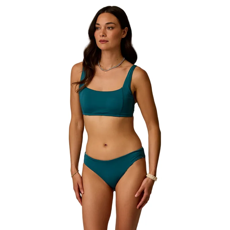 Carve Designs St. Barth Reversible Bottom in Palmetto/Nightdive-4